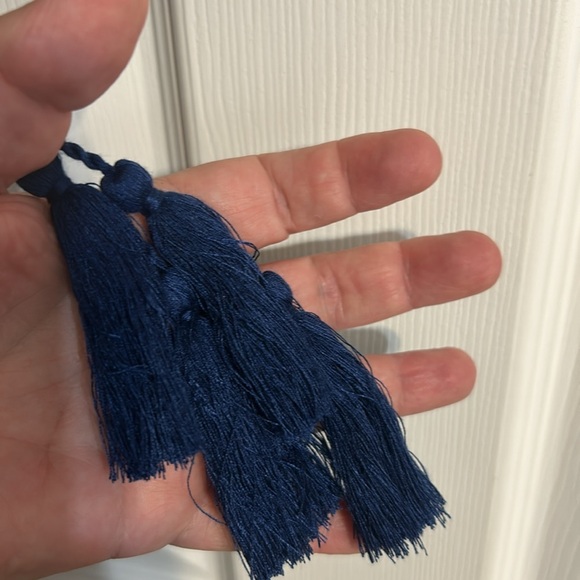 Time and Tru Blue Embellished bathing suit cover-up missy size 16-18 - Picture 9 of 9